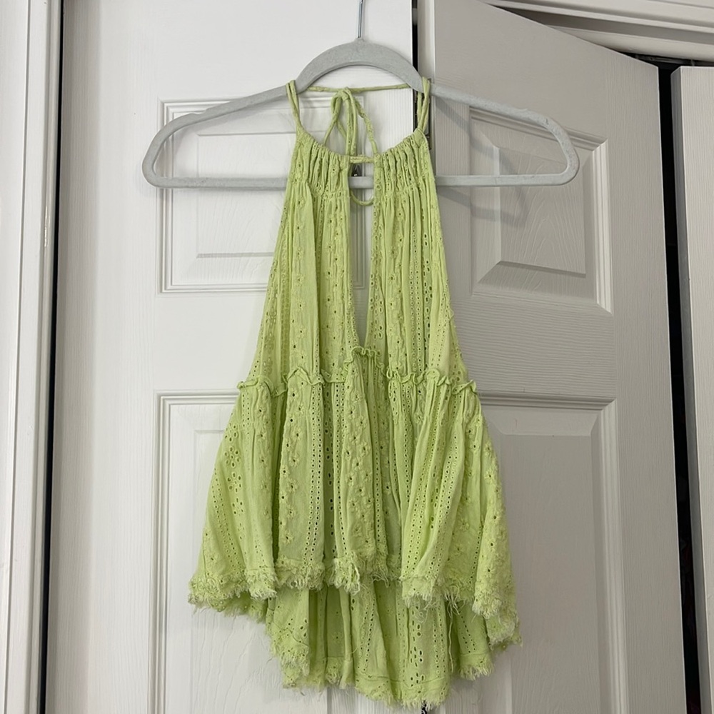 The impeccable pig light green tank